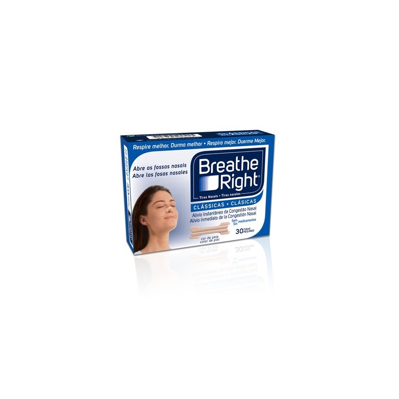 Breathe Right Clássicas peqméd x30 Breathe Right Clássicas peqméd x30
