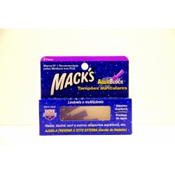 Mack's tampões auriculares AquaBlock 2 pares
