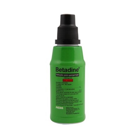 Betadine solução para gargarejar 10% 125ml