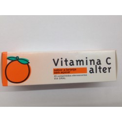 Vitamina C alter laranja 20 comprimidos efervescente 