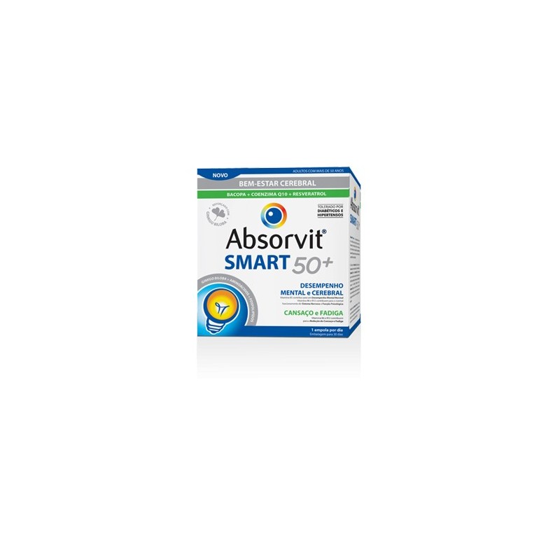 Absorvit Smart 50+ solução oral 30 ampolas