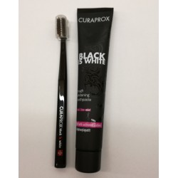 Black is White curaprox pasta 90 ml + escova 