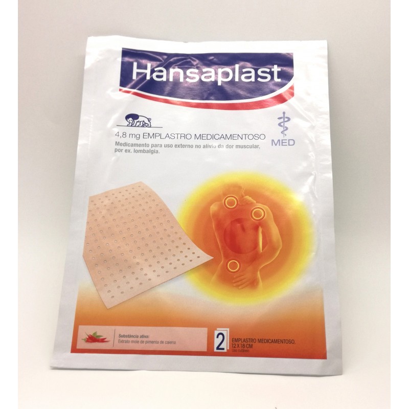 Hansaplast 4.8 mg emplastro medicamentoso 2 unidades
