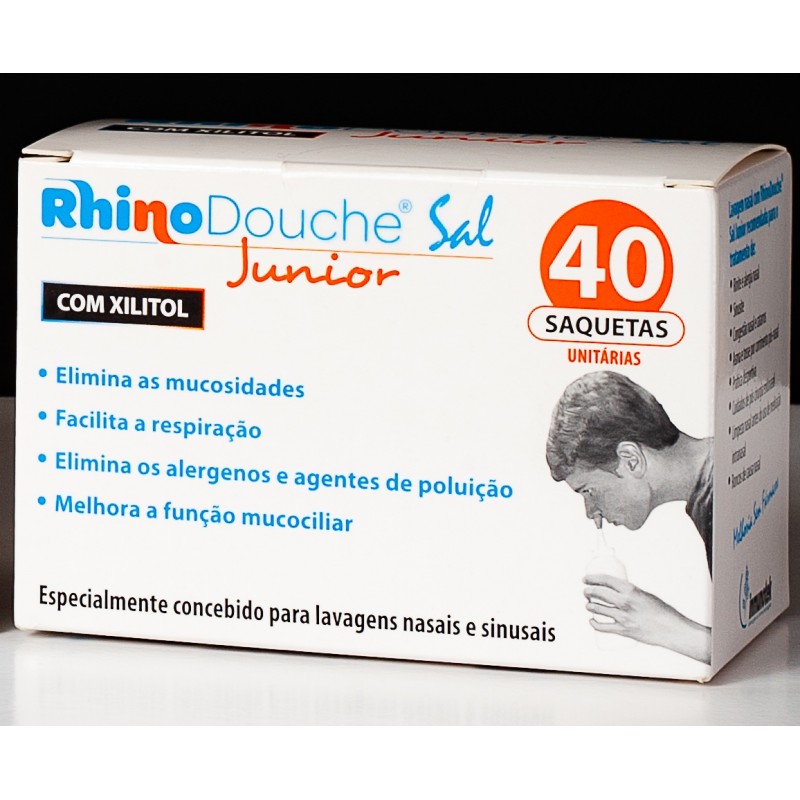 RhinoDouche Sal Junior Saquetas Lavagem Nasal 2.5gx40